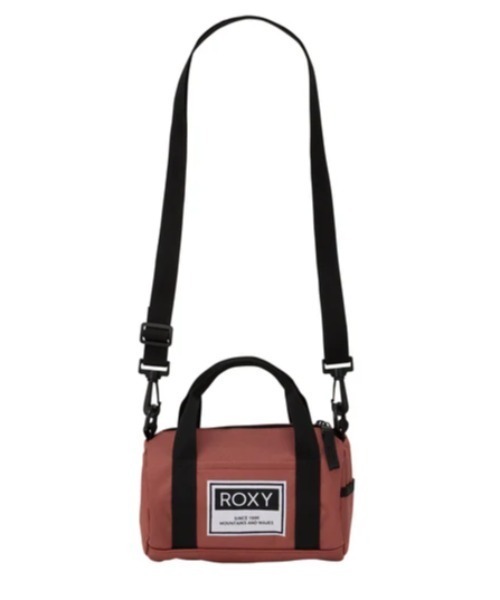 ROXY(ロキシー)の「MY DAILY S/ロキシーワンポイントブランドロゴミニドラムバッグ(ドラムバッグ・レディース・レッド/ブラック/マルチ・FREE)」の1枚目の写真