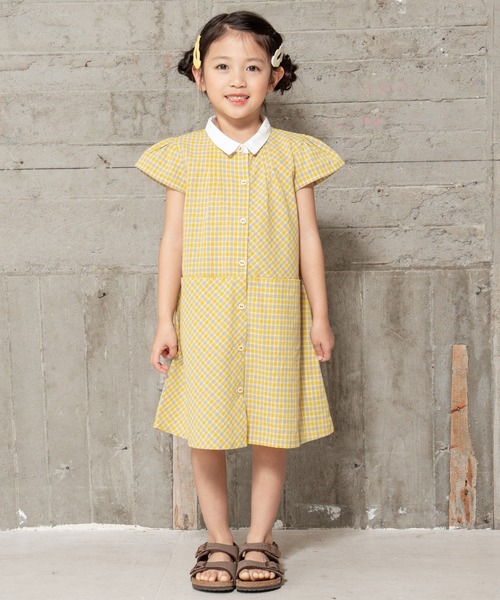 RAGMART（ラグマート）の「シャツワンピース（ワンピース・キッズ・グリーン系その他/チェック/ストライプ・110cm/120cm/130cm/100cm）」の15枚目の写真