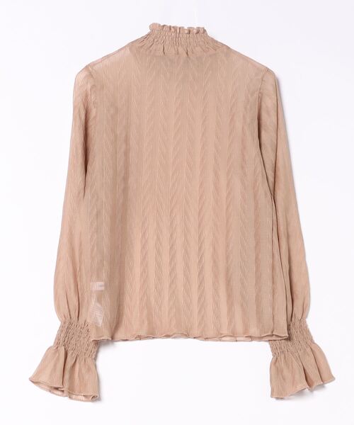 DETAILS(ディテールズ)の「DETAILS/ディテイルズ/変形シアーアコーディオン(Tシャツ/カットソー・レディース・ベージュ・F)」の2枚目の写真