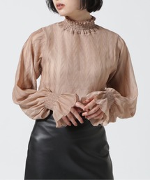 DETAILS（ディテールズ）の「DETAILS/ディテイルズ/変形シアーアコーディオン（Tシャツ/カットソー）」