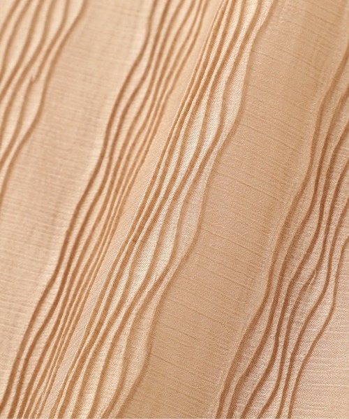 DETAILS(ディテールズ)の「DETAILS/ディテイルズ/変形シアーアコーディオン(Tシャツ/カットソー・レディース・ベージュ・F)」の6枚目の写真