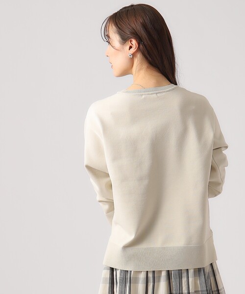 DRESKIP（ドレスキップ）の「◆【洗える/セットアップ可】スポンディッシュ クルーネックニット（ニット/セーター・レディース・ホワイト系5/ブラック/ブルー/ライトベージュ・02/04/03）」の7枚目の写真