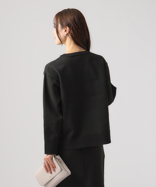 DRESKIP（ドレスキップ）の「◆【洗える/セットアップ可】スポンディッシュ クルーネックニット（ニット/セーター・レディース・ホワイト系5/ブラック/ブルー/ライトベージュ・02/04/03）」の13枚目の写真