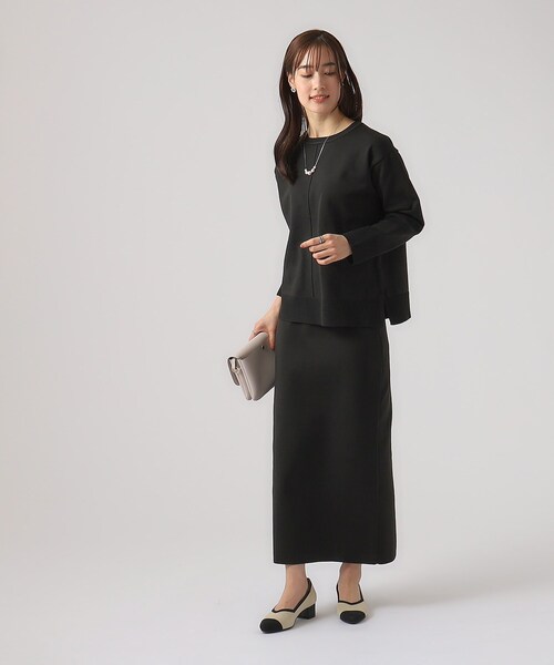 DRESKIP（ドレスキップ）の「◆【洗える/セットアップ可】スポンディッシュ クルーネックニット（ニット/セーター・レディース・ホワイト系5/ブラック/ブルー/ライトベージュ・02/04/03）」の14枚目の写真