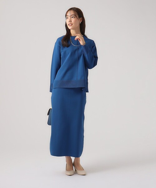 DRESKIP（ドレスキップ）の「◆【洗える/セットアップ可】スポンディッシュ クルーネックニット（ニット/セーター・レディース・ホワイト系5/ブラック/ブルー/ライトベージュ・02/04/03）」の20枚目の写真