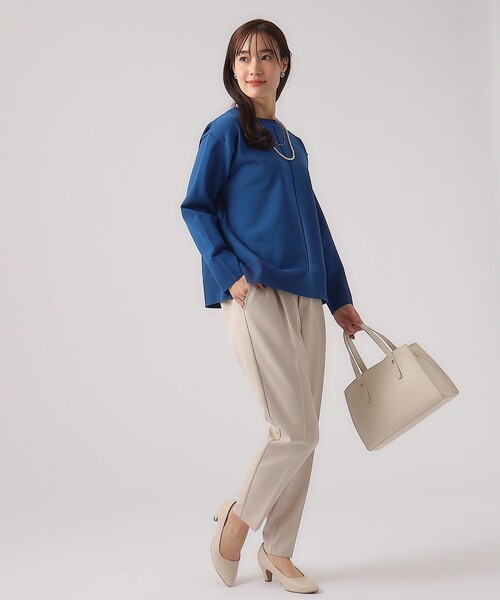 DRESKIP（ドレスキップ）の「◆【洗える/セットアップ可】スポンディッシュ クルーネックニット（ニット/セーター・レディース・ホワイト系5/ブラック/ブルー/ライトベージュ・02/04/03）」の21枚目の写真