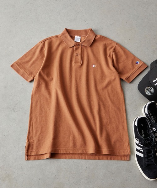 Champion（チャンピオン）の「【Champion】C3-Z358 POLO SHIRT/ポロシャツ/チャンピオン（ポロシャツ・メンズ・チャコール/ブラック/ブラウン/ホワイト/ネイビー・M/XL/L）」の4枚目の写真