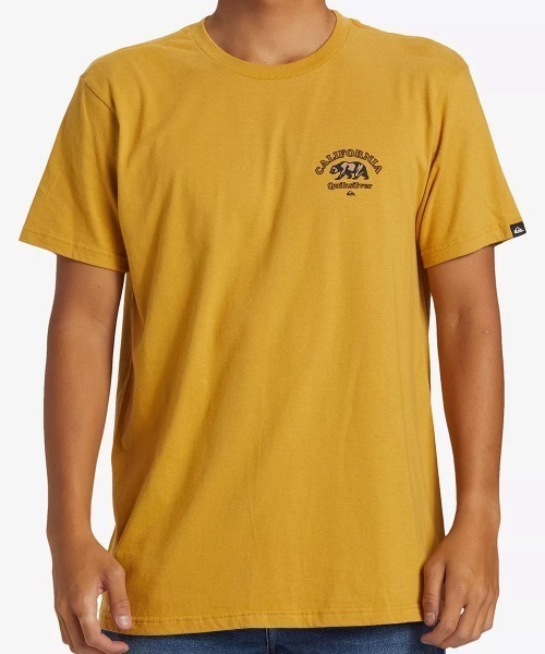 Quiksilver（クイックシルバー）の「CA BEAR COAST MT0/クイックシルバーバックプリント半袖Tシャツ（Tシャツ/カットソー・メンズ・イエロー/グレー・MEDIUM/SMALL/LARGE）」の3枚目の写真