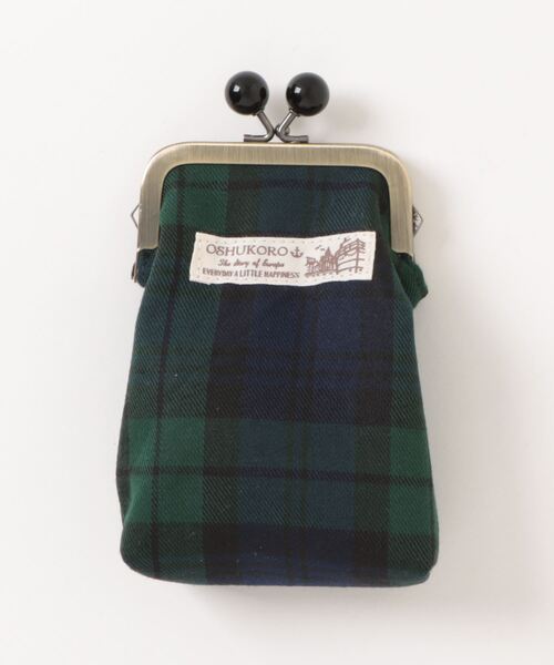 欧州航路(オウシュウコウロ)の「【欧州航路】ブリティッシュタータンがま口(ポーチ・レディース・ベージュ/グリーン/レッド・FREE)」の1枚目の写真