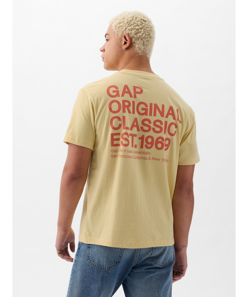 GAP（ギャップ）の「GAP 1969 ロゴ グラフィックTシャツ(ユニセックス)（Tシャツ/カットソー・メンズ・ラベンダー/ネイビー/イエロー/ホワイト/ブラック/その他・XS/S/L/XL/M）」の18枚目の写真
