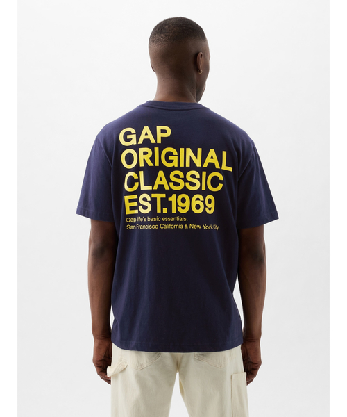 GAP（ギャップ）の「GAP 1969 ロゴ グラフィックTシャツ(ユニセックス)（Tシャツ/カットソー・メンズ・ラベンダー/ネイビー/イエロー/ホワイト/ブラック/その他・XS/S/L/XL/M）」の7枚目の写真