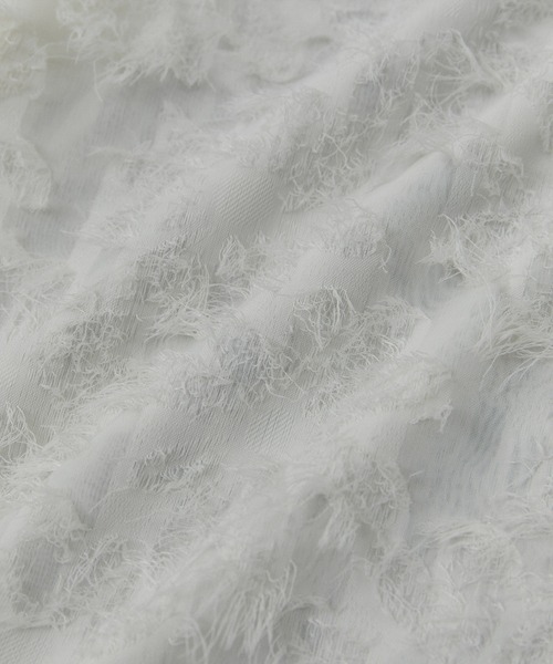 SALON adam et rope'(サロン アダム エ ロペ)の「【WEB限定】2WAYシアーフリンジジャカードブラウス(シャツ/ブラウス・レディース・ブラック/オフホワイト・FREE)」の18枚目の写真