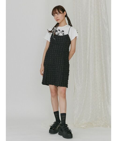 merry jenny（メリージェニー）の「CAT ribbon Tee（Tシャツ/カットソー・レディース・オフホワイト/チャコールグレー/ピンク・FREE）」の14枚目の写真