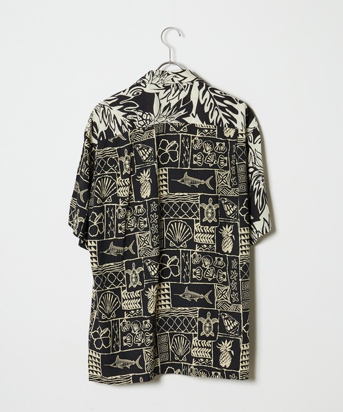 TWO PALMS（トゥーパームス）の「TWO PALMS/トゥーパームス S/S Hawaiian Shirt / CRAZY Maline×WILD PINEAPPLE シャツ アロハシャツ 開襟シャツ（シャツ/ブラウス・メンズ・ブラック・L/XL/M）」の17枚目の写真
