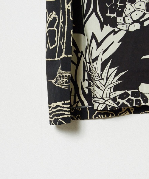 TWO PALMS（トゥーパームス）の「TWO PALMS/トゥーパームス S/S Hawaiian Shirt / CRAZY Maline×WILD PINEAPPLE シャツ アロハシャツ 開襟シャツ（シャツ/ブラウス・メンズ・ブラック・L/XL/M）」の15枚目の写真