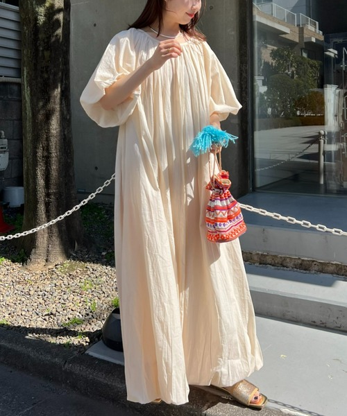 CIAOPANIC TYPY(チャオパニックティピー)の「【india】タッセル付きジャガード巾着(ハンドバッグ・レディース・サックスブルー/ピンク/イエロー/オレンジ・ONE SIZE)」の8枚目の写真