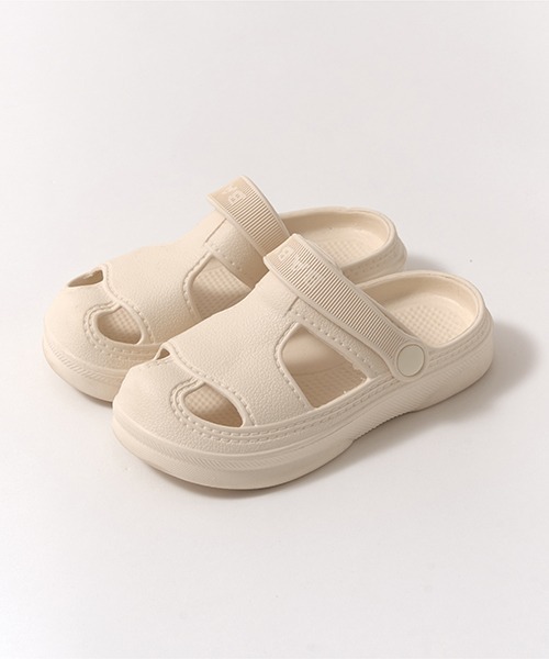 Lycee mine(リセマイン)の「【フロントカバーで安心】EVAサンダル(サンダル・キッズ・モスグリーン/オフホワイト/ライトピンク/ブラック/エメラルド/イエロー・18cm/17cm/16cm/14cm/15cm)」の8枚目の写真