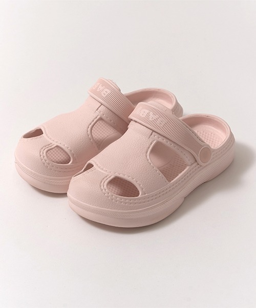 Lycee mine(リセマイン)の「【フロントカバーで安心】EVAサンダル(サンダル・キッズ・モスグリーン/オフホワイト/ライトピンク/ブラック/エメラルド/イエロー・18cm/17cm/16cm/14cm/15cm)」の9枚目の写真