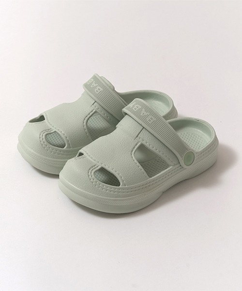 Lycee mine(リセマイン)の「【フロントカバーで安心】EVAサンダル(サンダル・キッズ・モスグリーン/オフホワイト/ライトピンク/ブラック/エメラルド/イエロー・18cm/17cm/16cm/14cm/15cm)」の11枚目の写真