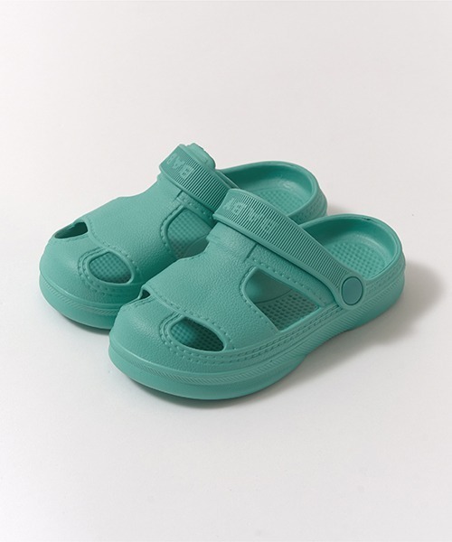 Lycee mine(リセマイン)の「【フロントカバーで安心】EVAサンダル(サンダル・キッズ・モスグリーン/オフホワイト/ライトピンク/ブラック/エメラルド/イエロー・18cm/17cm/16cm/14cm/15cm)」の13枚目の写真