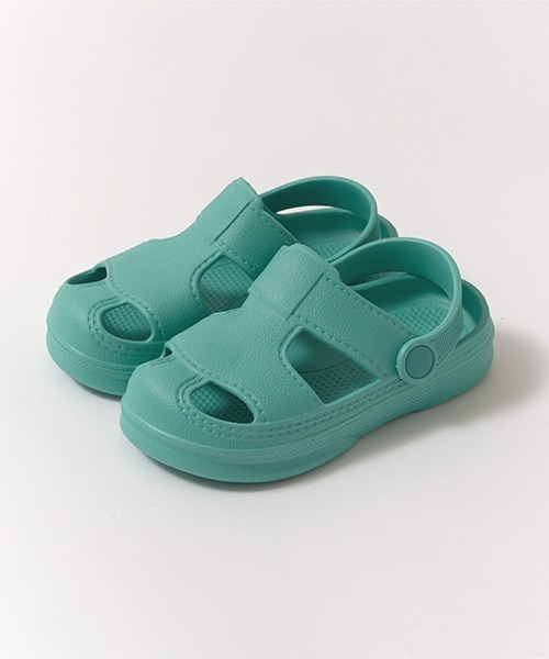 Lycee mine(リセマイン)の「【フロントカバーで安心】EVAサンダル(サンダル・キッズ・モスグリーン/オフホワイト/ライトピンク/ブラック/エメラルド/イエロー・18cm/17cm/16cm/14cm/15cm)」の14枚目の写真