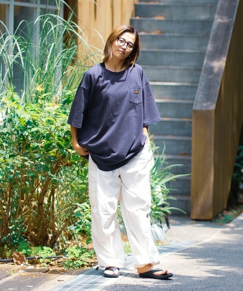 RVCA（ルーカ）の「RVCA メンズ AMERICANA LABEL POCKET TEE Ｔシャツ 【2024年春夏モデル】/ルーカ半袖ワンポイントポケットTシャツ（Tシャツ/カットソー・メンズ・オレンジ系その他/ブラック/ホワイト/ダークネイビー・X-LARGE/SMALL/MEDIUM/LARGE）」の12枚目の写真