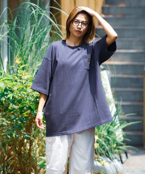 RVCA（ルーカ）の「RVCA メンズ AMERICANA LABEL POCKET TEE Ｔシャツ 【2024年春夏モデル】/ルーカ半袖ワンポイントポケットTシャツ（Tシャツ/カットソー・メンズ・オレンジ系その他/ブラック/ホワイト/ダークネイビー・X-LARGE/SMALL/MEDIUM/LARGE）」の14枚目の写真