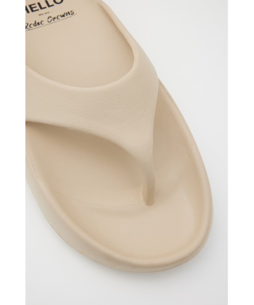 RODEO CROWNS WIDE BOWL（ロデオクラウンズワイドボウル）の「RELAX SANDALS（サンダル・レディース・ライトベージュ/ブラック・LARGE/MEDIUM）」の10枚目の写真