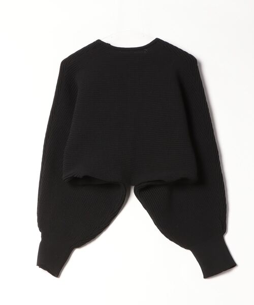 forme ボレロ　カーディガン　黒 セール】ボリュームスリーブニットボレロ（カーディガン/ボレロ