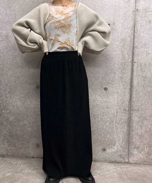 byYOUANCE(バイユアンス)の「ボリュームスリーブニットボレロ(カーディガン/ボレロ・レディース・グリーン/アイボリー/ブラック・FREE)」の6枚目の写真