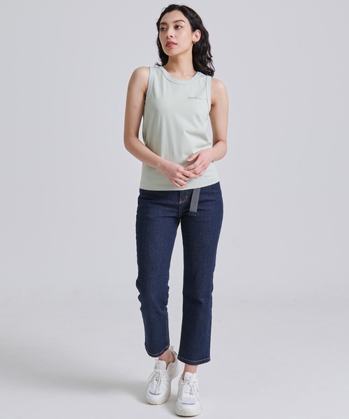 Eddie Bauer(エディーバウアー)の「プレーティング天竺 タンクトップ(タンクトップ・レディース・ライトグリーン/ダークオレンジ/ブラック・XL/L/M/S)」の4枚目の写真