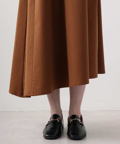 EGLANTINE(エグランティーヌ)の「EGLANTINE 切替アシメワンピース(ワンピース・レディース・ブラック/グリーン・40)」の5枚目の写真