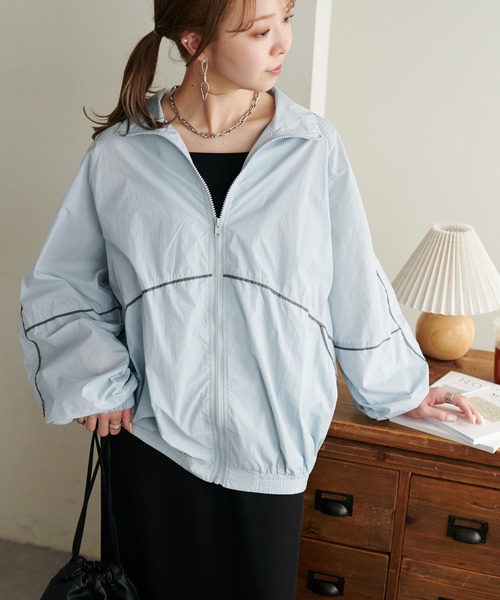 Discoatユニセックスナイロントラックジャケット DISCOAT（ディス