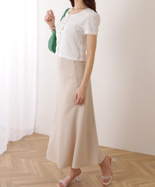 Lace Ladies(レースレディース)の「ぽこぽこ ボーダー ボタン付 半袖 クルーネック トップス(カーディガン/ボレロ・レディース・ホワイト/ピンク/ブラック・FREE)」の16枚目の写真
