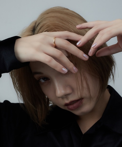 AKEL(アケル)の「【AKEL】アケル/ カッティングリング/ 金属アレルギー対応リング (サージカルステンレス)(リング・メンズ・ゴールド・#9/#13/#11)」の3枚目の写真
