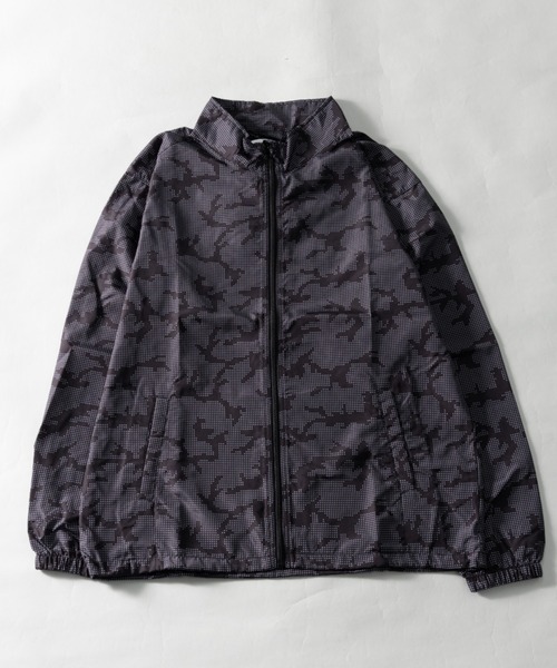 NYLAUS(ナイラス)の「UVカット/撥水 ポケッタブル スタンドカラー ウィンドブレーカー(ナイロンジャケット・メンズ・ブラック/A/C/ネイビー/B・M/L/LL)」の5枚目の写真