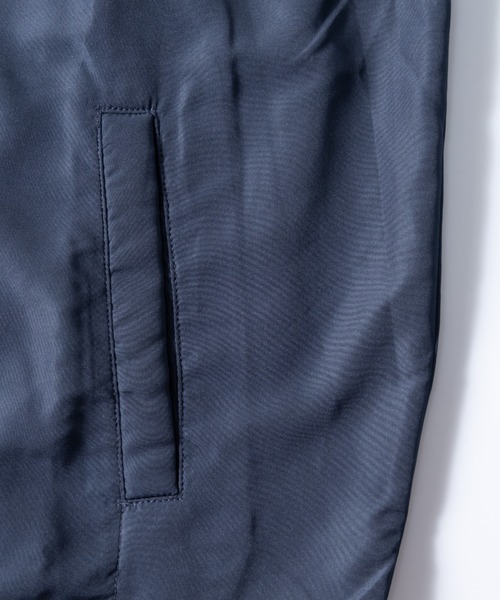 NYLAUS(ナイラス)の「UVカット/撥水 ポケッタブル スタンドカラー ウィンドブレーカー(ナイロンジャケット・メンズ・ブラック/A/C/ネイビー/B・M/L/LL)」の10枚目の写真