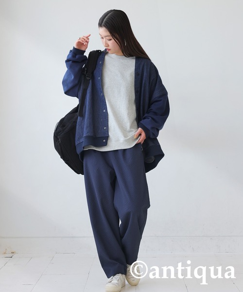 リップルタックパンツ（その他パンツ）｜antiqua（アンティカ）