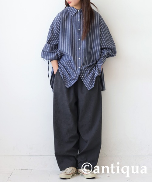 リップルタックパンツ（その他パンツ）｜antiqua（アンティカ）