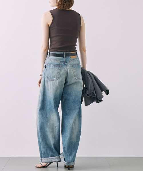 BABYLONE（バビロン）の「ドレスネックノースリプルオーバー（タンクトップ・レディース・ブラック/オフホワイト/ダークブラウン・フリー）」の13枚目の写真