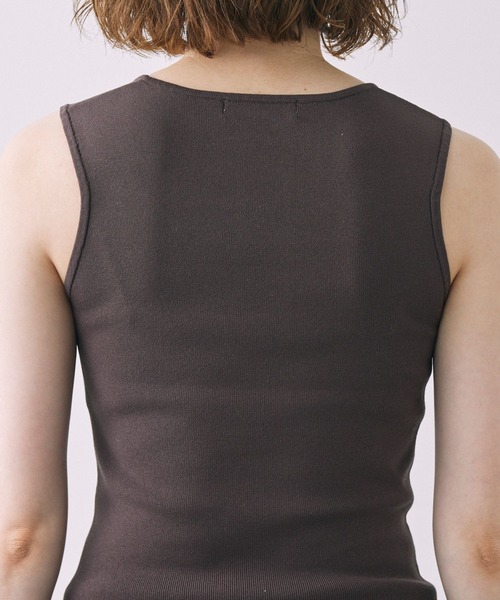 BABYLONE（バビロン）の「ドレスネックノースリプルオーバー（タンクトップ・レディース・ブラック/オフホワイト/ダークブラウン・フリー）」の22枚目の写真