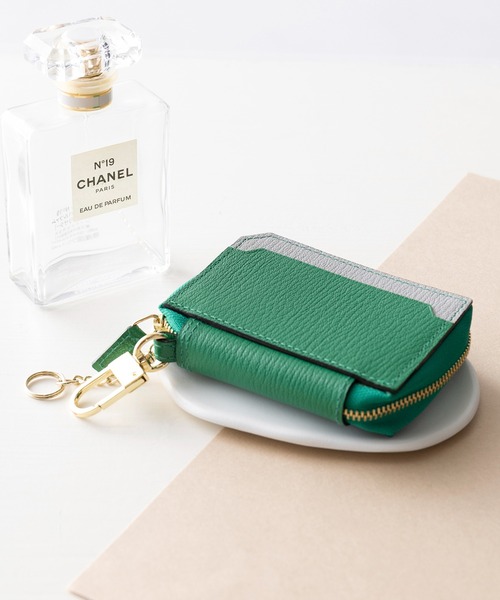 L'arcobaleno ラルコバレーノ レザーキーケース ブラック/グリーン 楽天市場】【クーポン】ラルコバレーノ キーケース スマートキー