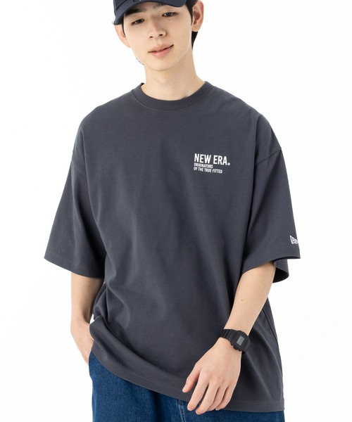 NEW ERA(ニューエラ)の「ニューエラ 半袖Tシャツ ONSPOTZ別注 オーバーサイズ(Tシャツ/カットソー・メンズ・ホワイト/ブラック/ダークグレー/マスタード/オレンジ/ピンク/ストーン/オリーブ・M/L/XL/XXL/S)」の4枚目の写真