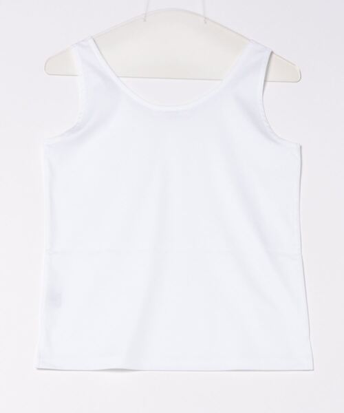 Sirin(シリン)の「【小柄女性向け】肌触りなめらか 二重タンクトップ(Tシャツ/カットソー・レディース・ブラック/オフホワイト・FREE)」の9枚目の写真