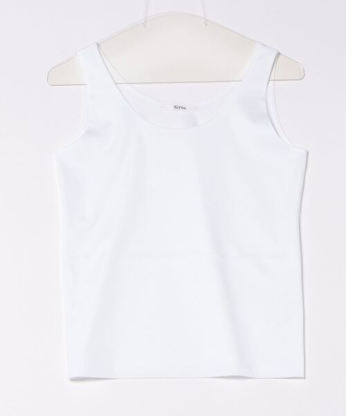Sirin(シリン)の「【小柄女性向け】肌触りなめらか 二重タンクトップ(Tシャツ/カットソー・レディース・ブラック/オフホワイト・FREE)」の10枚目の写真