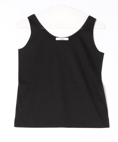 Sirin(シリン)の「【小柄女性向け】肌触りなめらか 二重タンクトップ(Tシャツ/カットソー・レディース・ブラック/オフホワイト・FREE)」の11枚目の写真