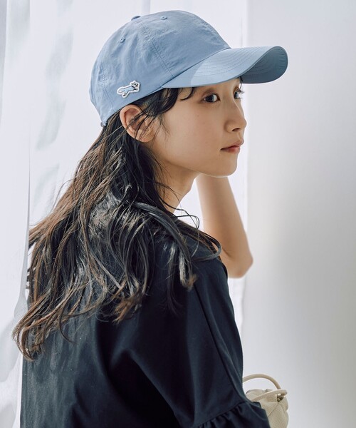 PENNEYS（ぺニーズ）の「PENNEYS（ぺニーズ）別注ナイロンキャップ（キャップ・レディース・ブラック/ライトブルー/ベージュ・FREE）」の4枚目の写真