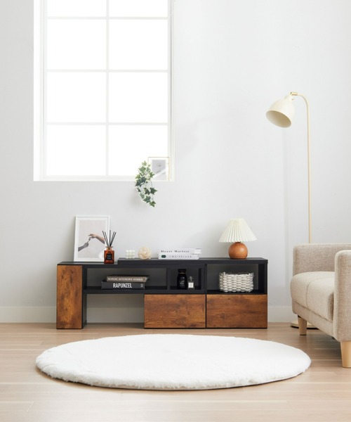 iellio(イエリオ)の「伸縮できるテレビ台(家具・レディース・ホワイト/ブラック/ライトベージュ/ピンク系その他/ウッド/ブラウン/ダークブラウン・FREE)」の21枚目の写真