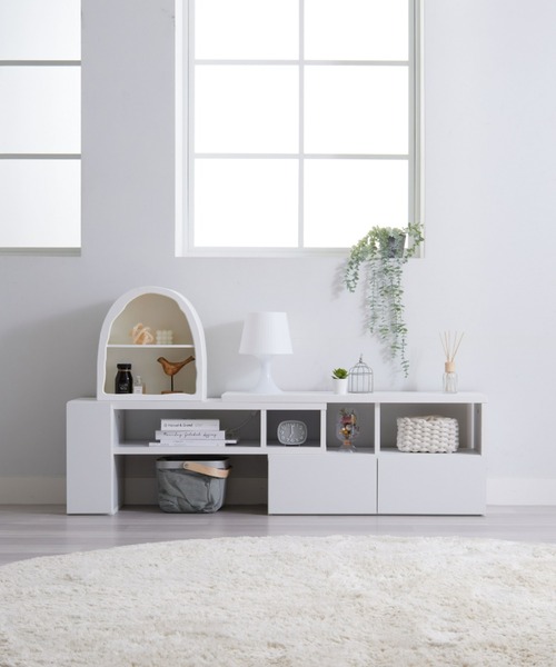 iellio(イエリオ)の「伸縮できるテレビ台(家具・レディース・ホワイト/ブラック/ライトベージュ/ピンク系その他/ウッド/ブラウン/ダークブラウン・FREE)」の18枚目の写真