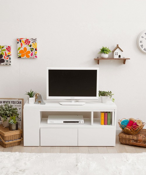 iellio(イエリオ)の「伸縮できるテレビ台(家具・レディース・ホワイト/ブラック/ライトベージュ/ピンク系その他/ウッド/ブラウン/ダークブラウン・FREE)」の8枚目の写真